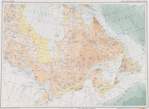 Bathy-orography – Eastern Canada